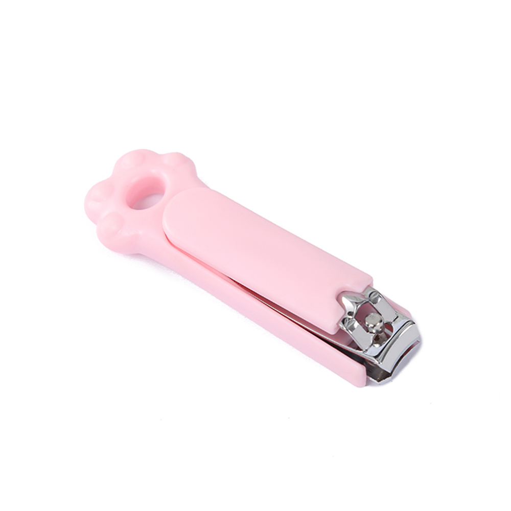 Anti-splish cute cat paw design abs+carbon steel nail clipper